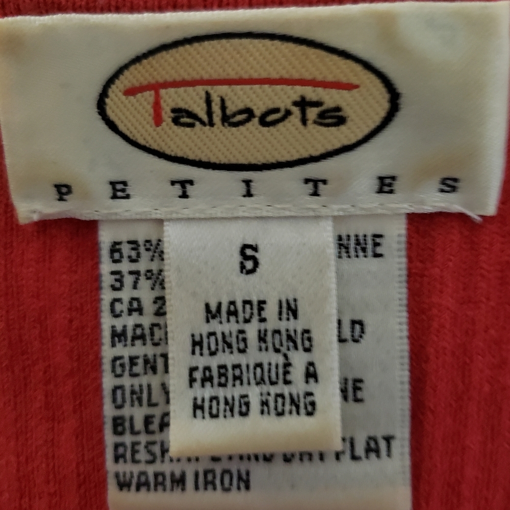 Talbots rust colored sleeveless sweater size Small - Picture 5 of 8